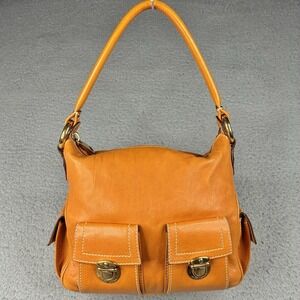 Marc Jacobs Blake Hobo Shoulder Bag Tan Leather Multi Pocket Gilmore Style Italy